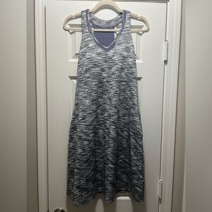MPG Gray & Purple Athletic Dress Racerback with Pockets Size Medium